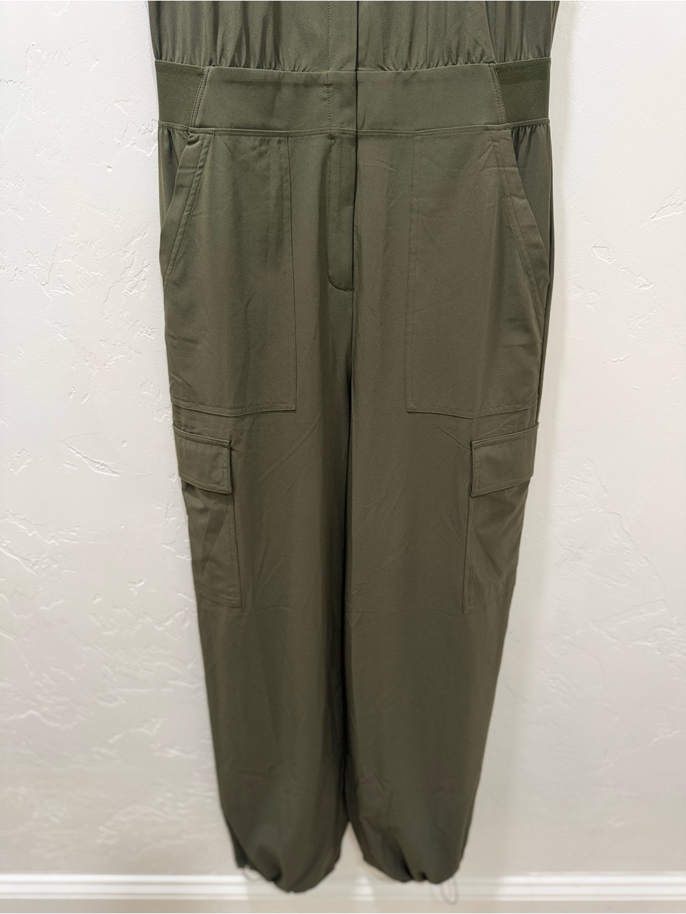 NWOT Athleta Brooklyn Utility Jumpsuit Women's 8 Aspen Olive Green #824834 - Picture 8 of 16
